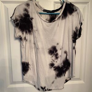 Black and white tie dye shirt